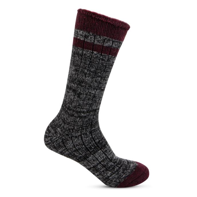 totes toasties® Mens Wool Blend Ankle Socks (Twin Pack) Black / Grey Extra Image 4